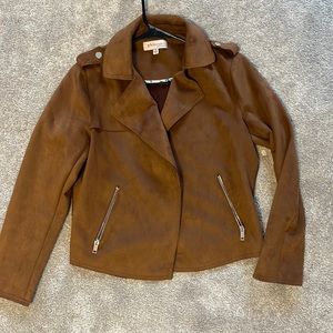 Faux suede jacket